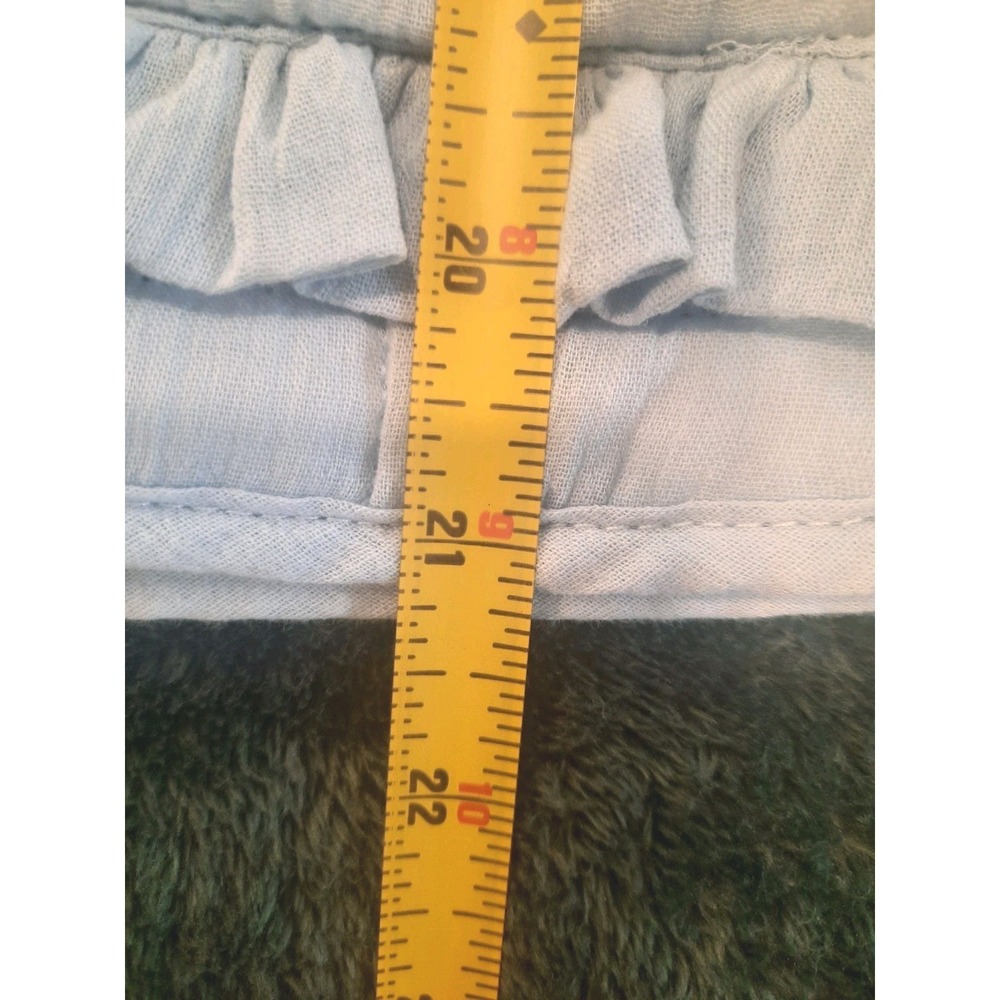 New Patchwork Quilted Reversible Blue Jacket Size… - image 12